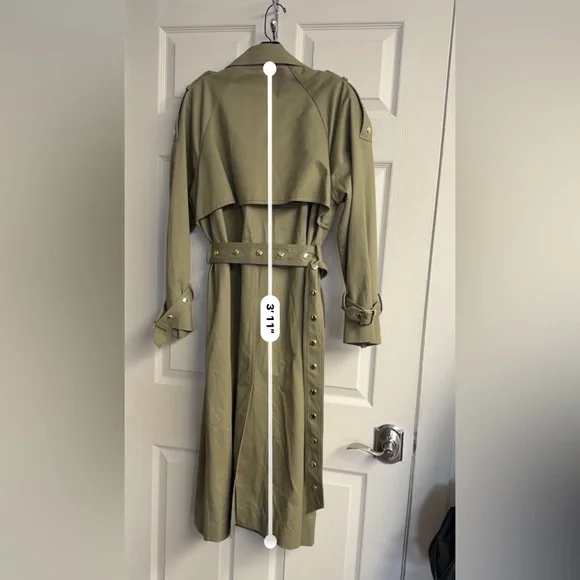 Greena Studded trench coat - Picture 7 of 9